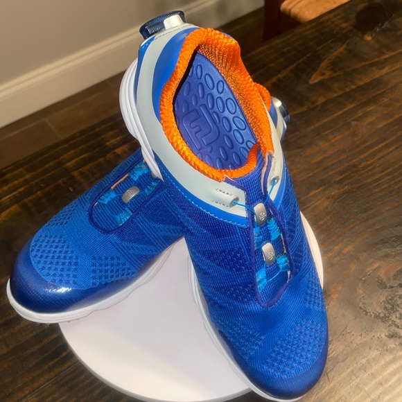 Footjoy Sport SL BOA Women’s Size 6M ( EUC) - Blue/White/ Orange Golf Shoes - Picture 1 of 5